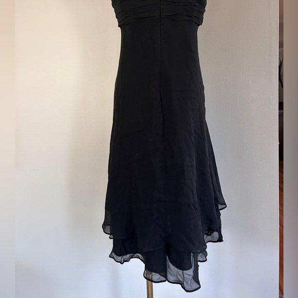 Y2K DONNA RICCO Babydoll Lace Silk Chiffon Dress Whimsigoth Fairy Grunge Size 10 - Picture 12 of 15